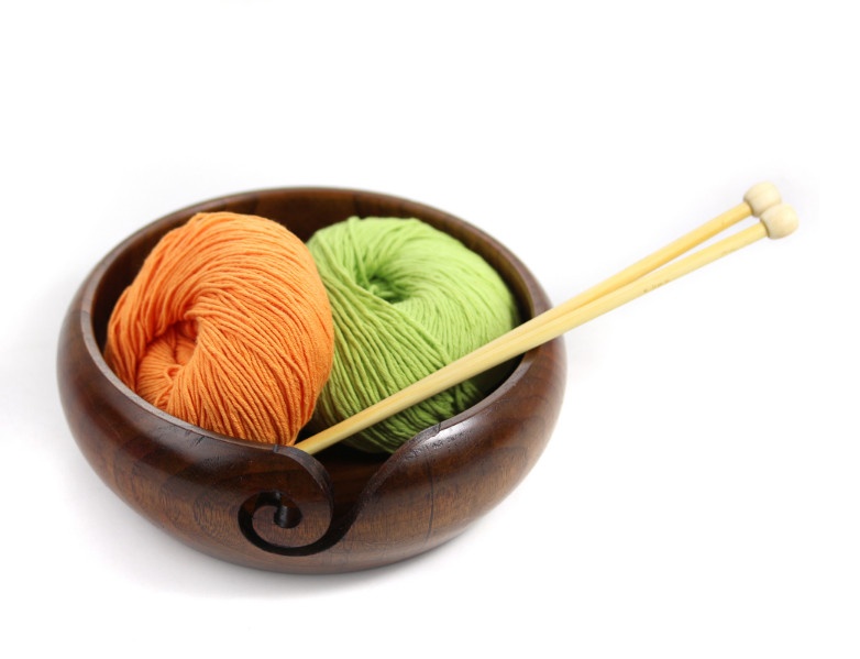 Woden Yarn Bowl
