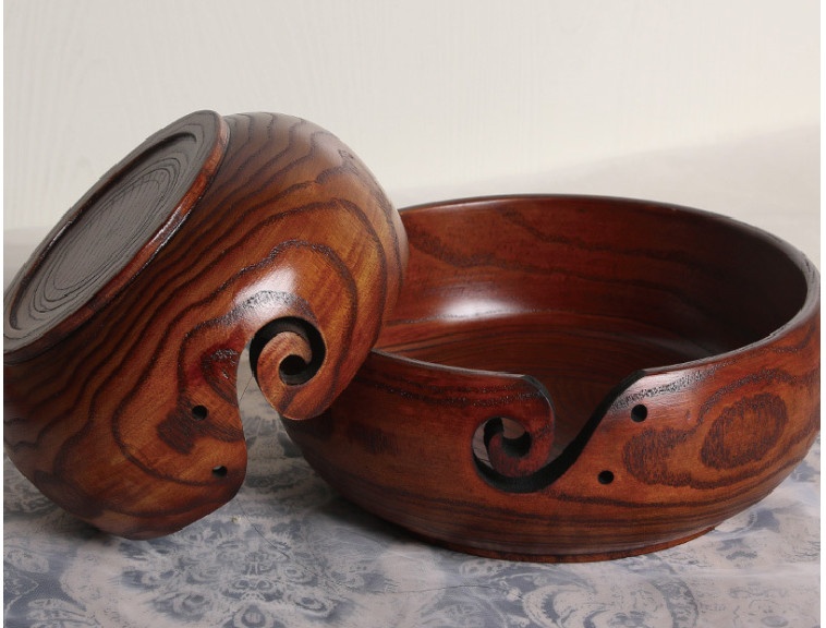 Woden Yarn Bowl