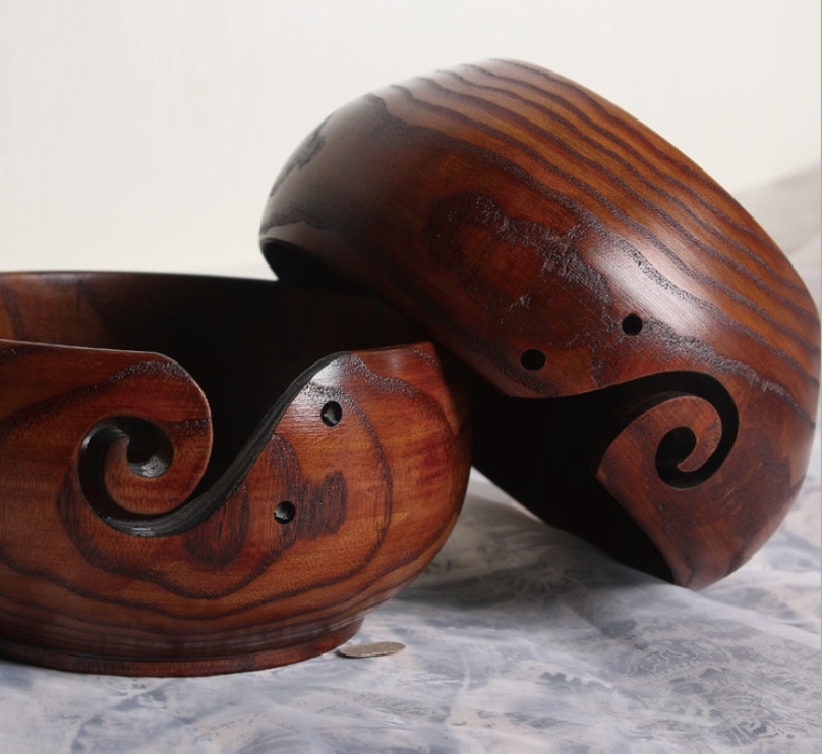 Woden Yarn Bowl