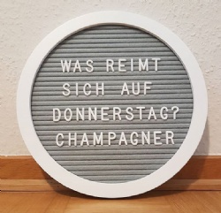 Pine Wooden Felt Letter Board